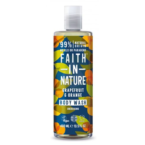 Grapefruit és Narancs tusfürdő - 400ml - Faith in Nature