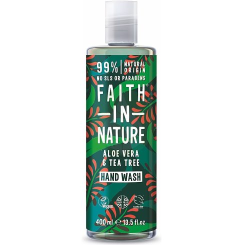 Aloe Vera és Teafa folyékony szappan kézmosó - 400ml - Faith in Nature