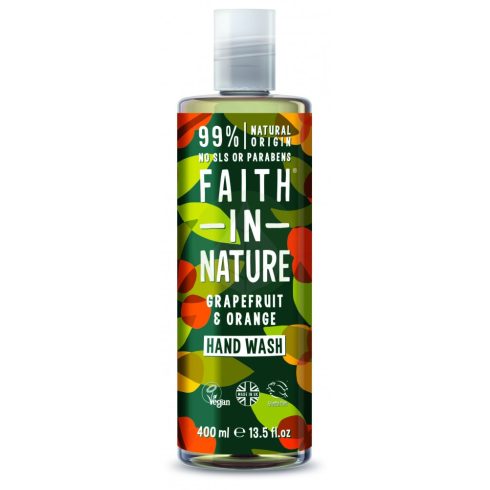 Grapefruit és Narancs folyékony szappan kézmosó - 400ml - Faith in Nature
