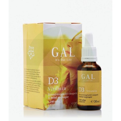 D3 vitamin cseppek - 4000NE - 30ml - GAL