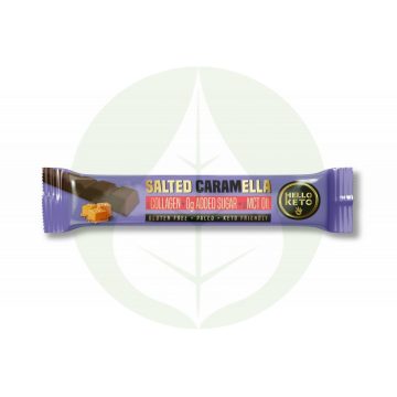   Sós-karamell ízű kakaóvaj-szelet édesítőszerekkel - 40g - Hello Keto