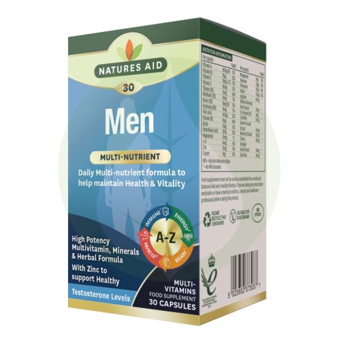 Férfi multivitamin - 30db - Natures Aid