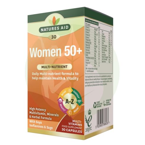 Multivitamin és Ásványi anyag formula 50év feletti nőknek - 30db - Natures Aid