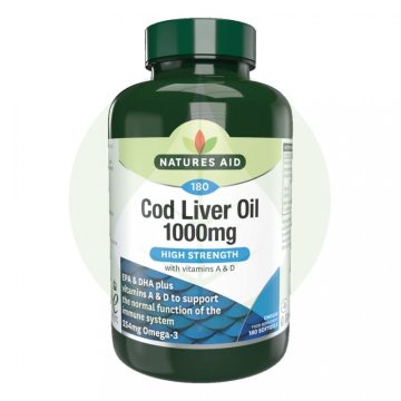 Csukamáj olaj lágykapszula - 1000mg - 90db - Natures Aid