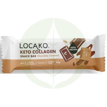   Csokoládé-karamellás ízű Keto kollagén szelet - 40g - Locako