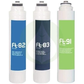   szűrőkészlet - 3 darabos - Puricom - Ionfilter FT-Line3 víztisztító készülékekhez