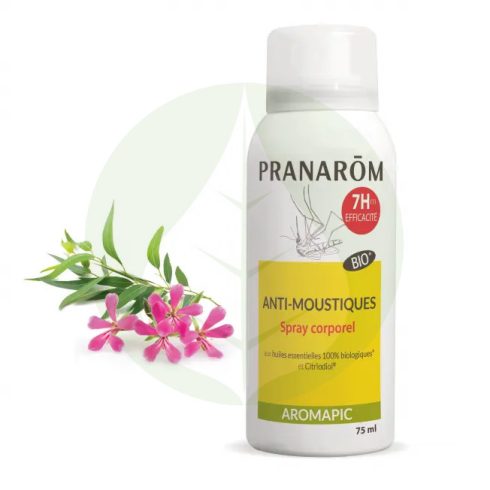 Aromapic - Szúnyog és rovarriasztó spray - bőrre - Bio - 75ml - Pranarom