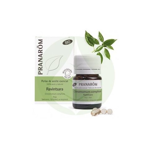 Ravintsara - Cinnamonum camphora olaj gyöngy kapszula - Bio - 60db - Pranarom