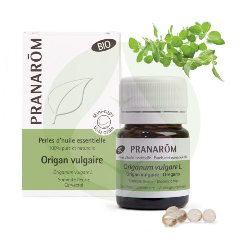 Oregánó - Origanum vulgare olaj gyöngy kapszula - Bio - 60db - Pranarom